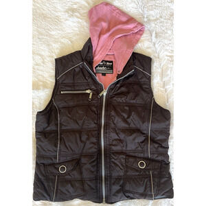 Powder River Outfitters Panhandle Puffer Vest Womens Size M Outdoor Hiking Hood